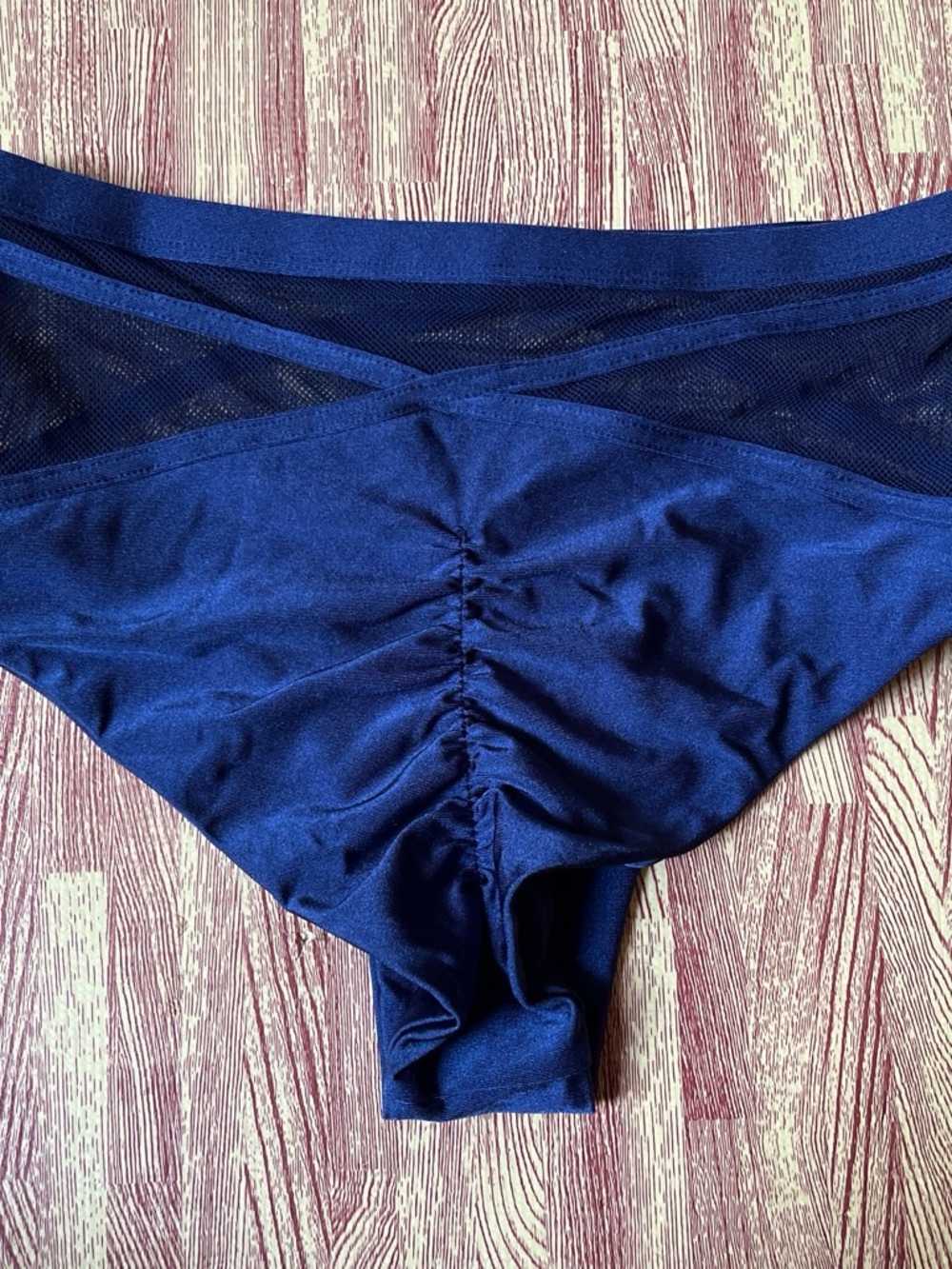 Tatiana Actuve Wear Navy Mesh Bralette & High-Waist Brief pole wear SET - Picture 6 of 8